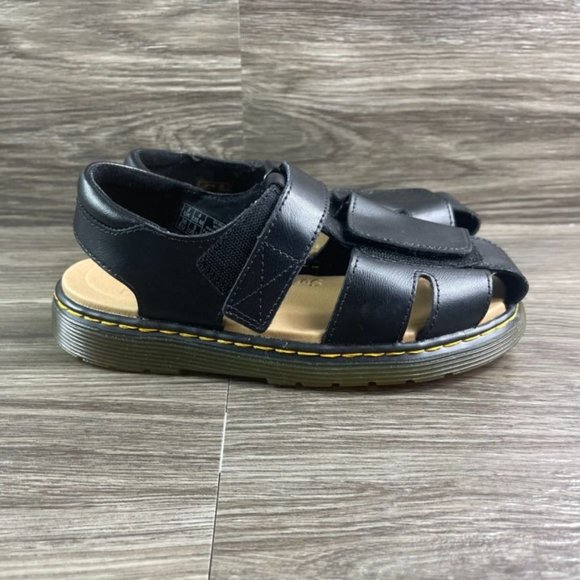 Dr. Martens Other - Dr. Martens Moby II Black Fisherman Sandals Kids Shoe Size 3